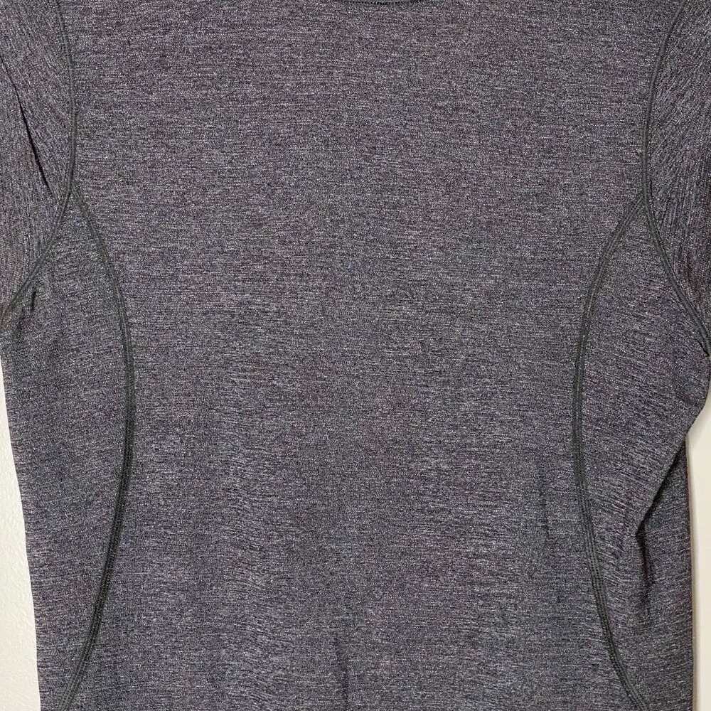 LULULEMON Pedal To The Medal Cap Sleeve Tee Heathered Black Gray Women’s 6 - Picture 8 of 10
